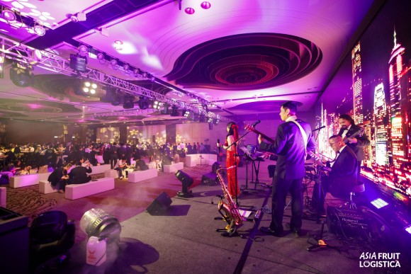 A band on stage.